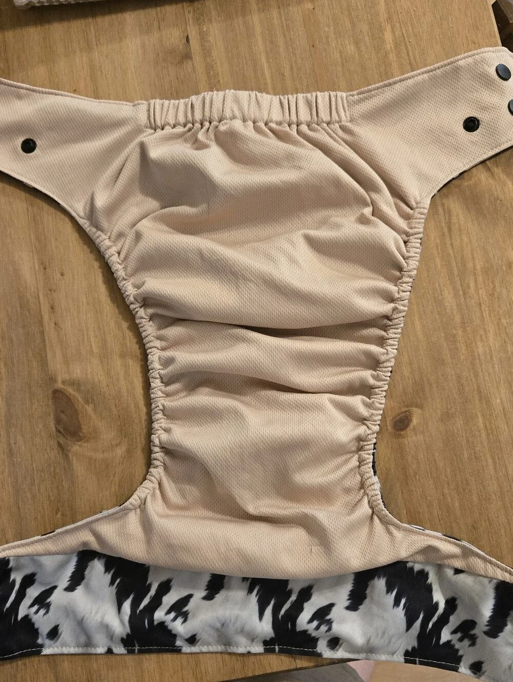 Lalabooty cow print xl sized pocket cloth diaper